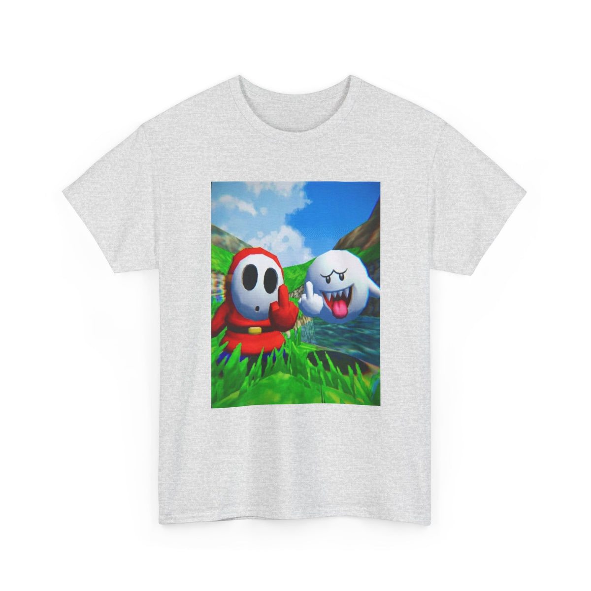 Shy Guy And Boo Flipping Off Tee