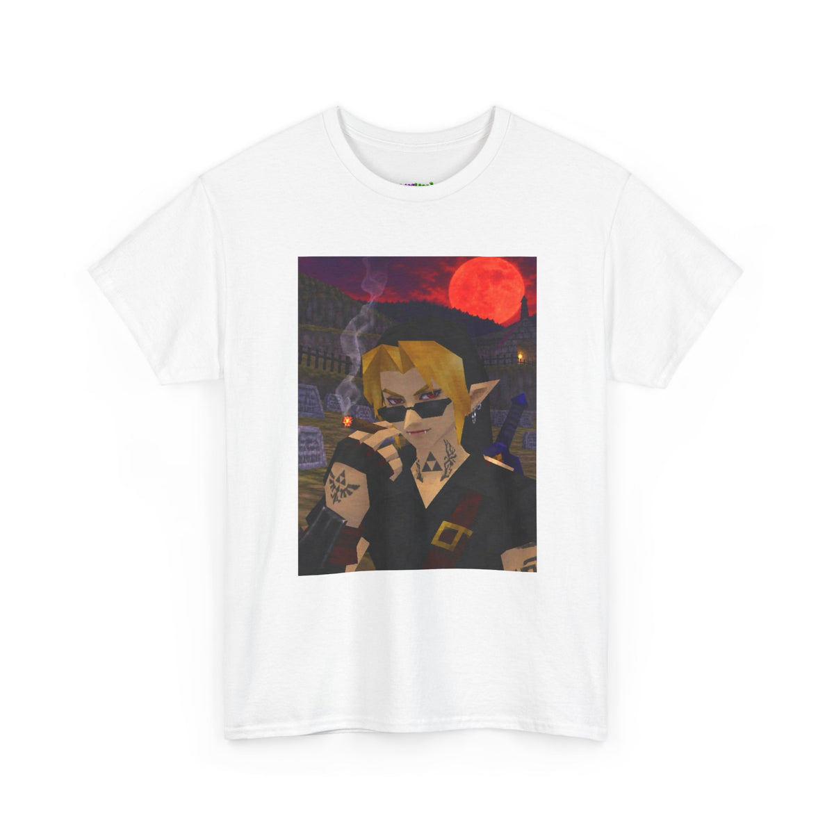 Mystic Green Canvas Graphic Tee