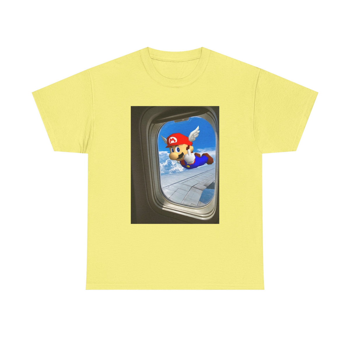 Winged Mario Flipping The Bird Tee