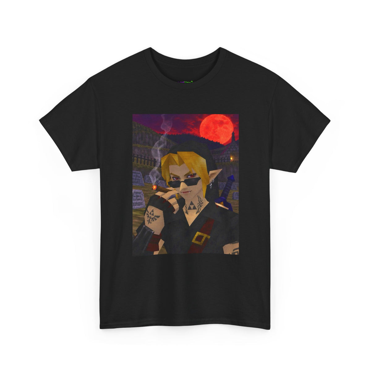 Mystic Green Canvas Graphic Tee