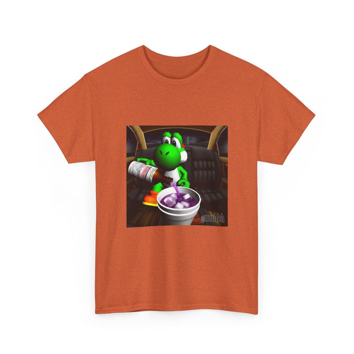 Yoshi Pouring Up Lean In A Car