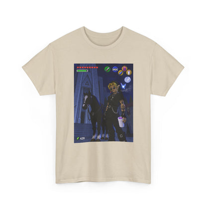 Goth Link Smoking With Epona Tee