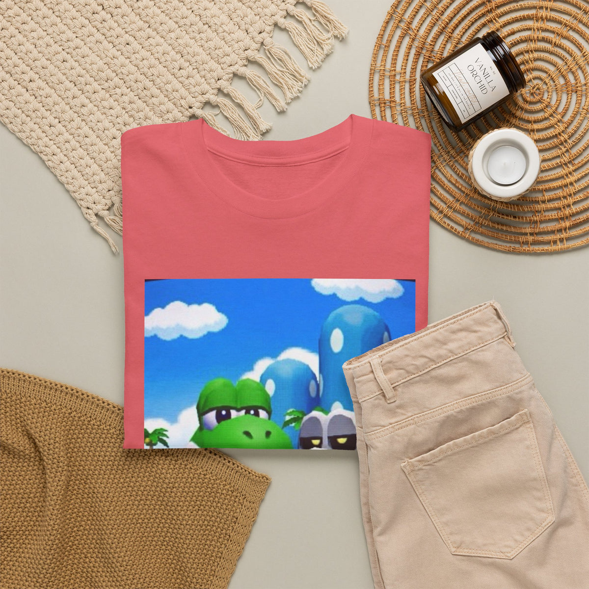 Yoshi And Dry Bones Flipping Off Tee (Design 7)