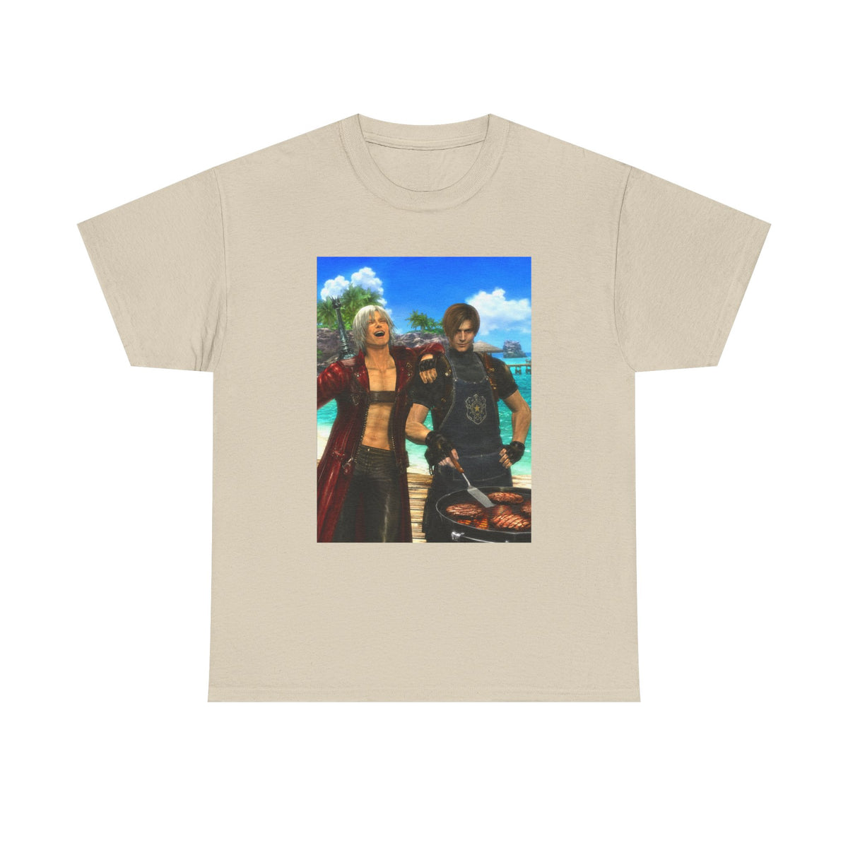 Dante and Leon Grilling Island Burgers Tee