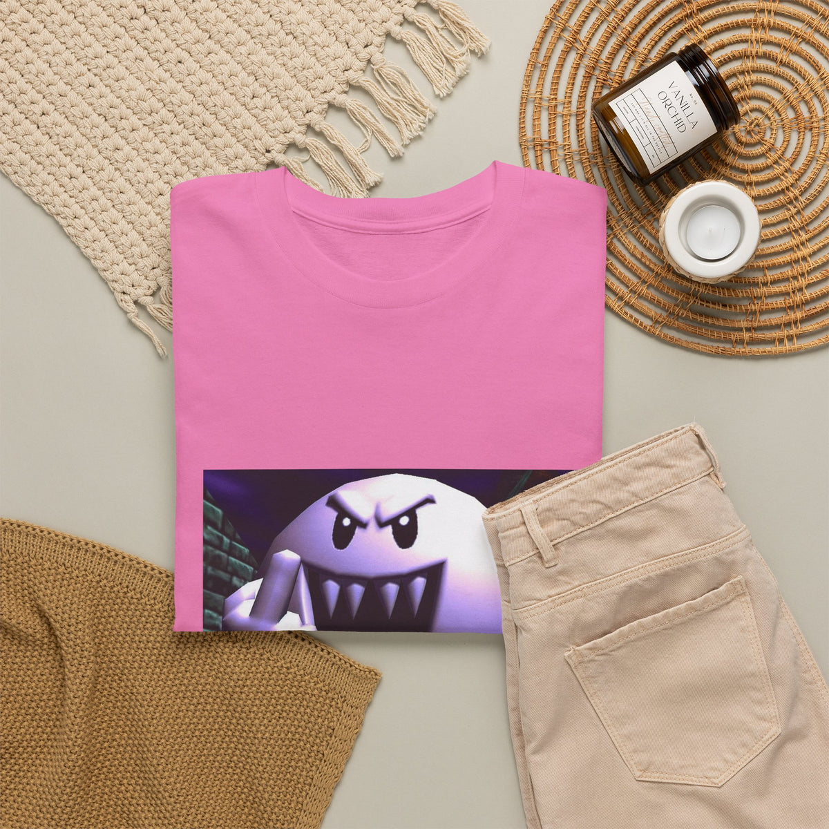 Aggressive Boo Flipping The Bird Tee