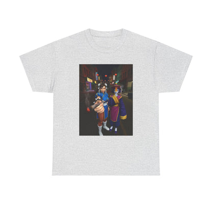 Chun-Li And Hsien-Ko Smoking In Chinatown
