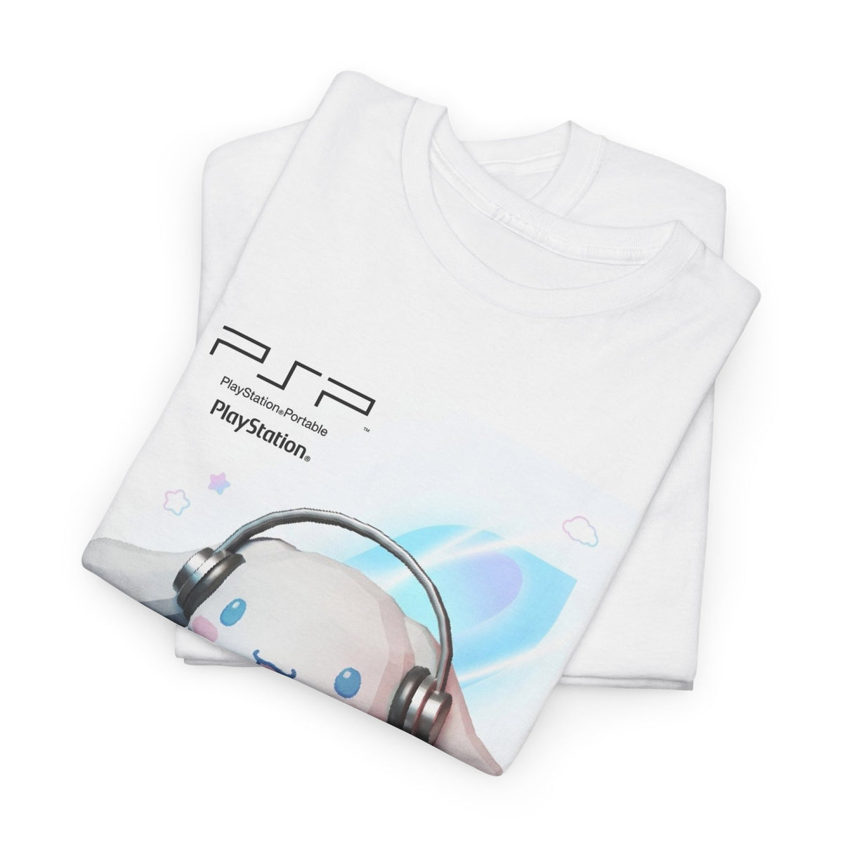 Cinnamoroll Gaming With Headphones On PSP
