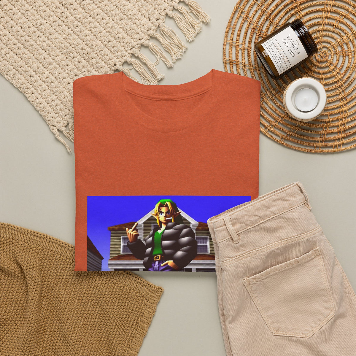 Link In Streetwear Flipping The Bird Tee