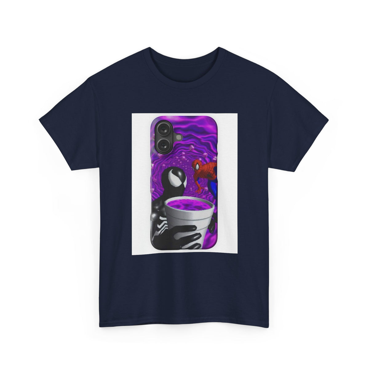 Venom & Spider-Man In A Purple Vortex