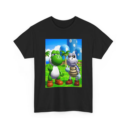 Yoshi And Dry Bones Flipping The Bird