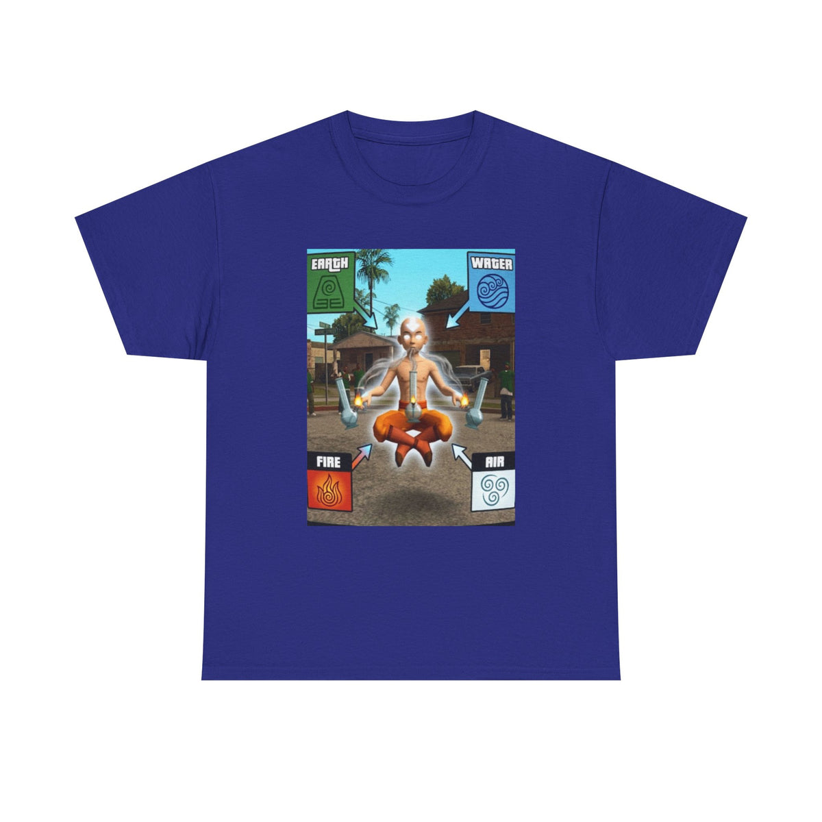 Avatar Aang Element Bending With Bongs Tee