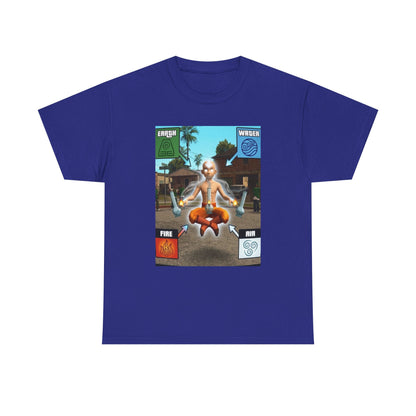 Avatar Aang Element Bending With Bongs Tee