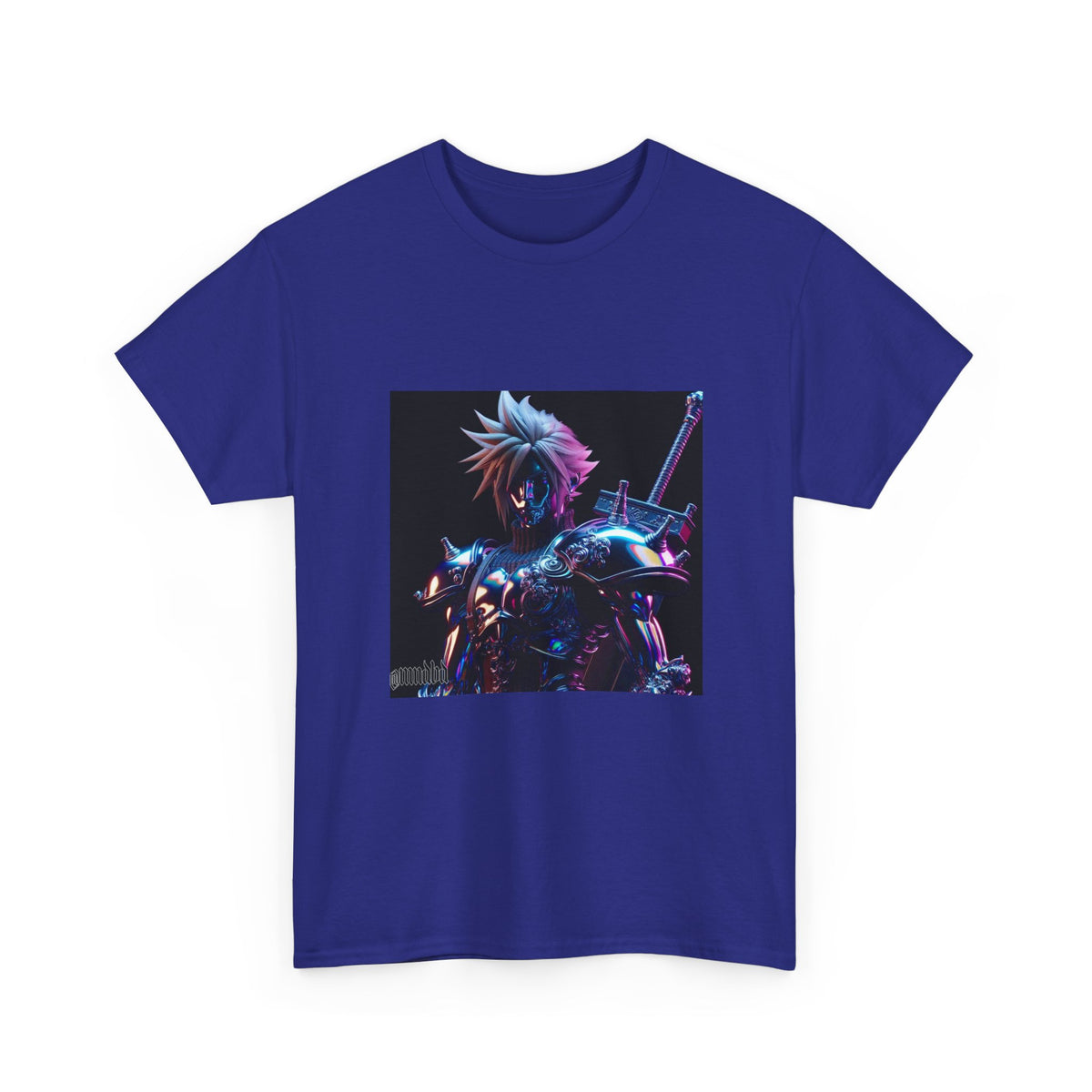 Cyberpunk Warrior With Spiked Hair Tee