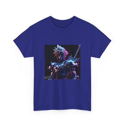 Cyberpunk Warrior With Spiked Hair Tee
