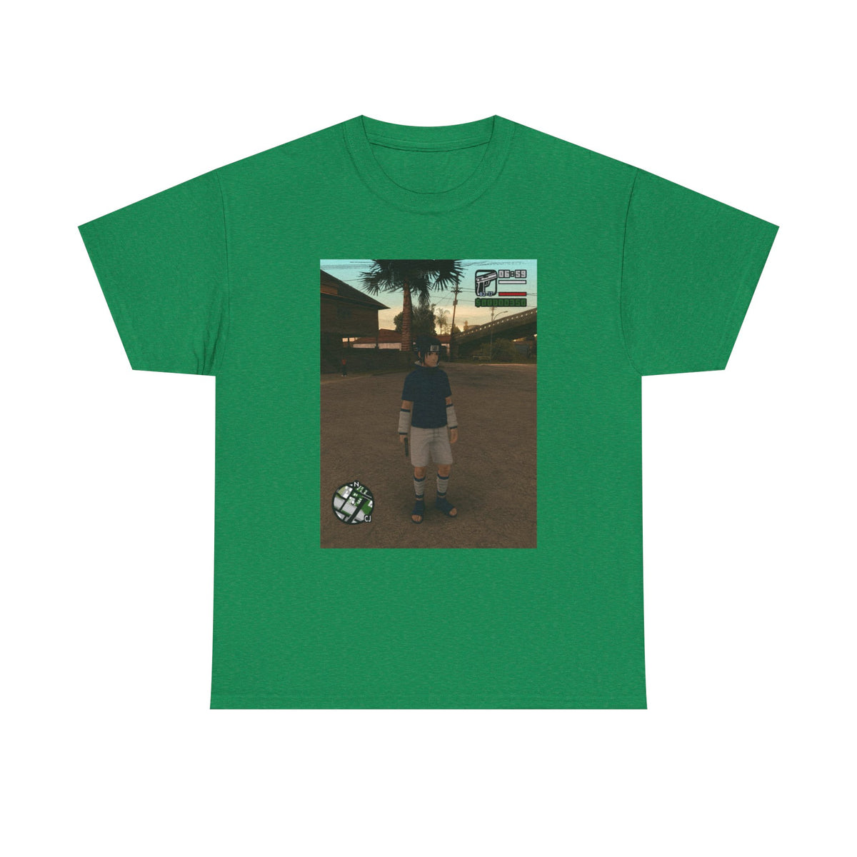 Sasuke Uchiha In San Andreas Streetwear Tee