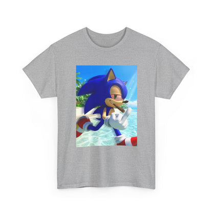 Sonic Smoking Blunt At Beach Tee