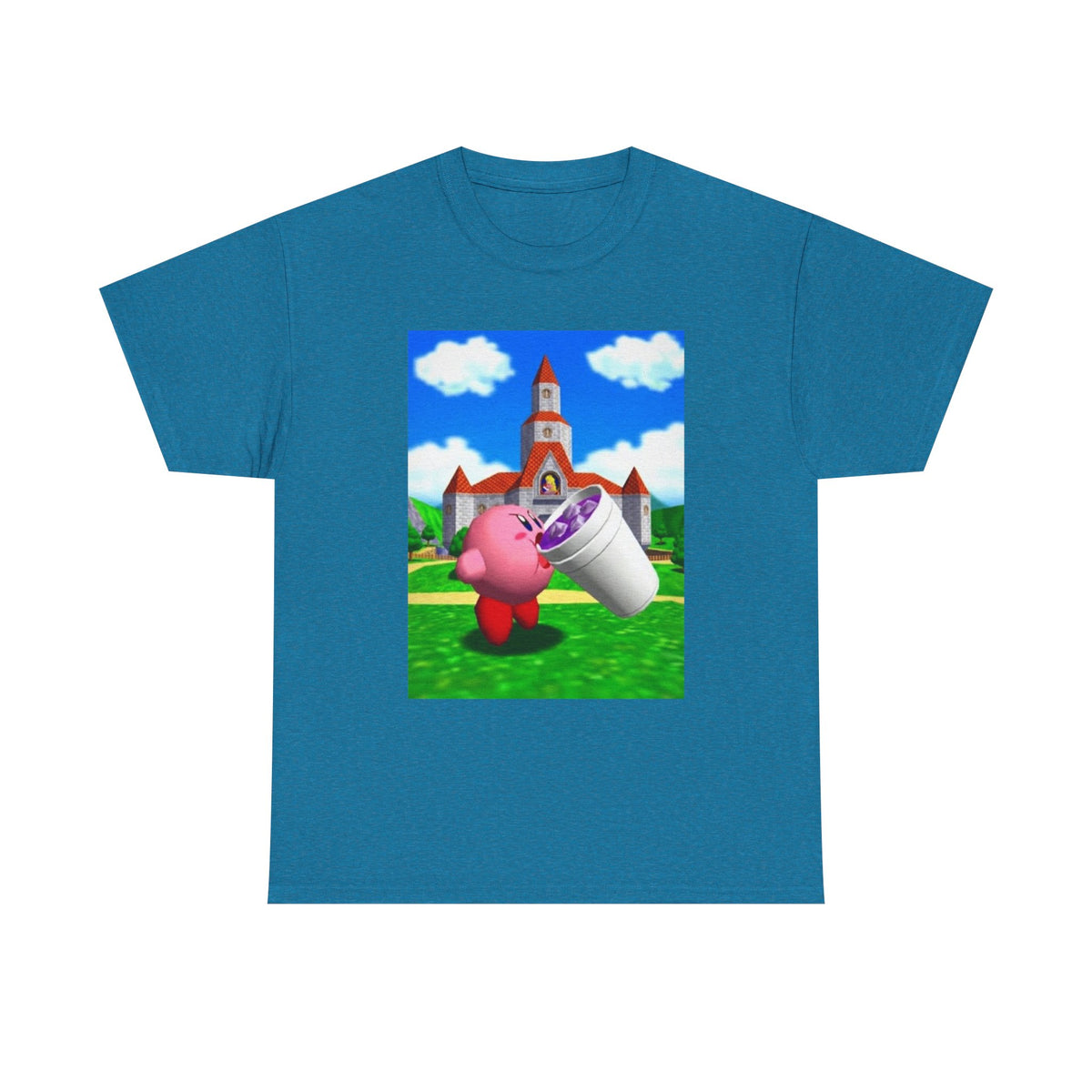 Kirby Sipping Lean At Peach's Castle