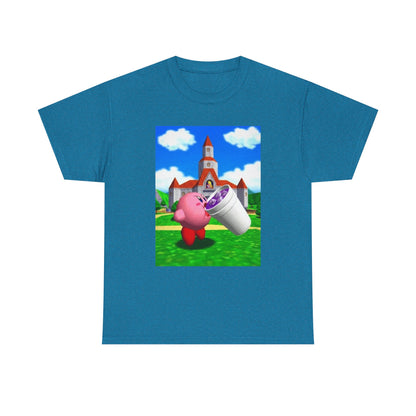 Kirby Sipping Lean At Peach's Castle