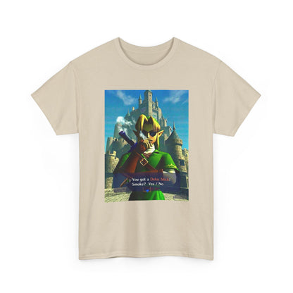 Link Smoking Deku Stick In Hyrule