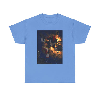 Shadow The Hedgehog With Uzi Amidst Explosion Tee