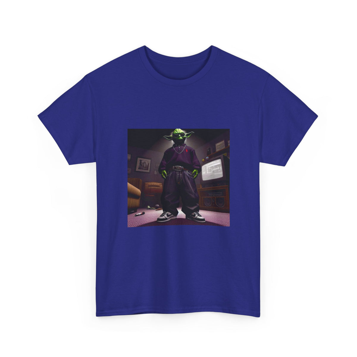 Yoda In Y2K Drip Standing Confidently