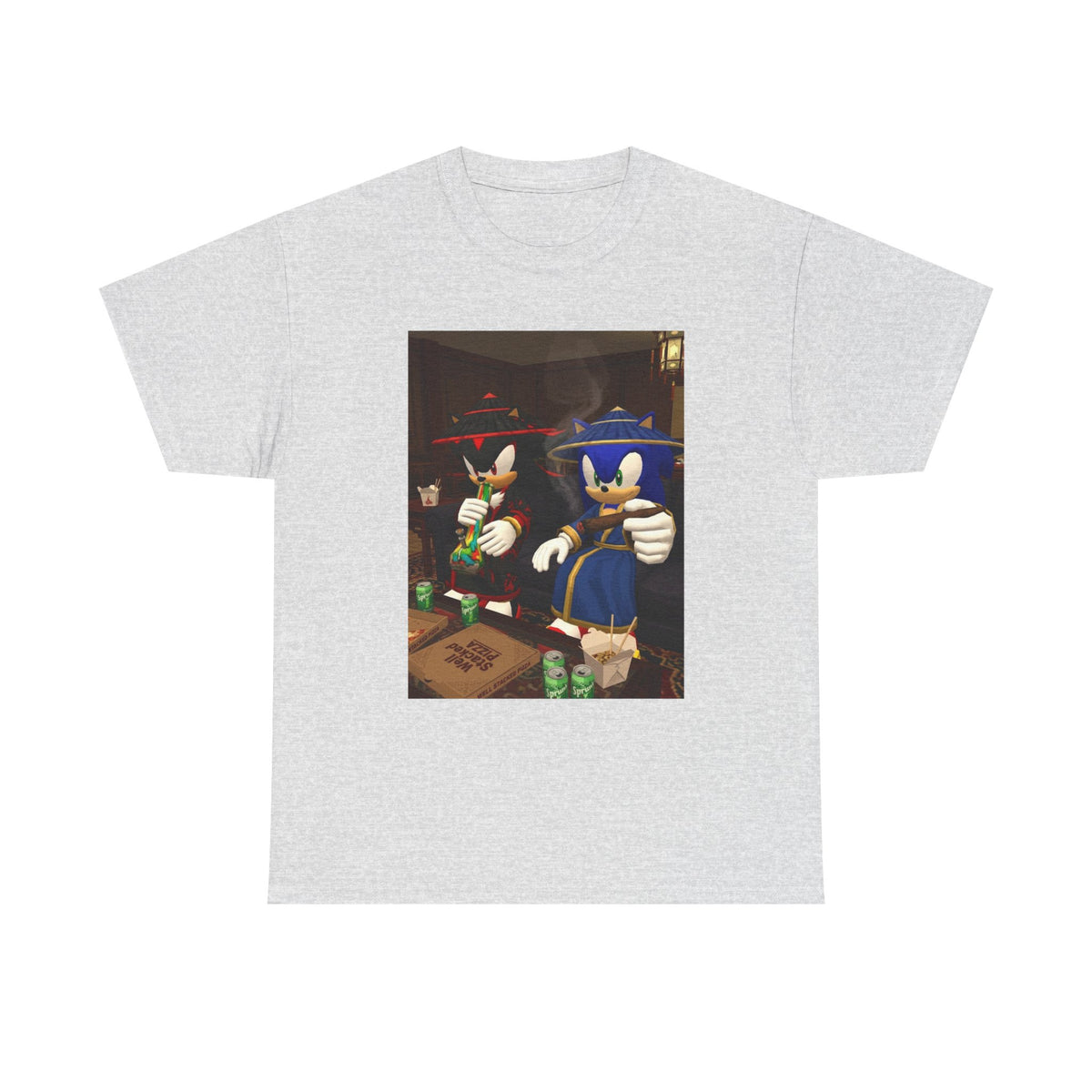 Shadow and Sonic Smoking Chill Tee