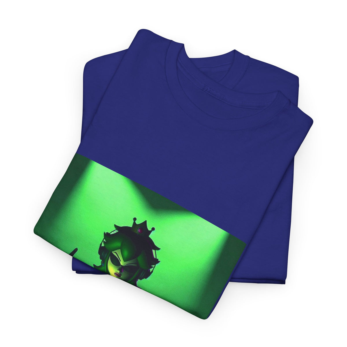 Edgy Green Princess DJ Flipping The Bird Tee