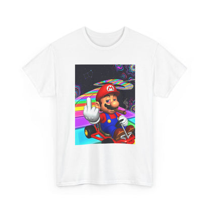Stoned Plumber Flipping Off On Rainbow Road