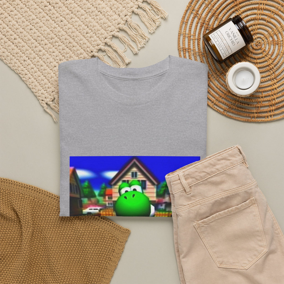 Yoshi Giving The Finger In Neighborhood Tee