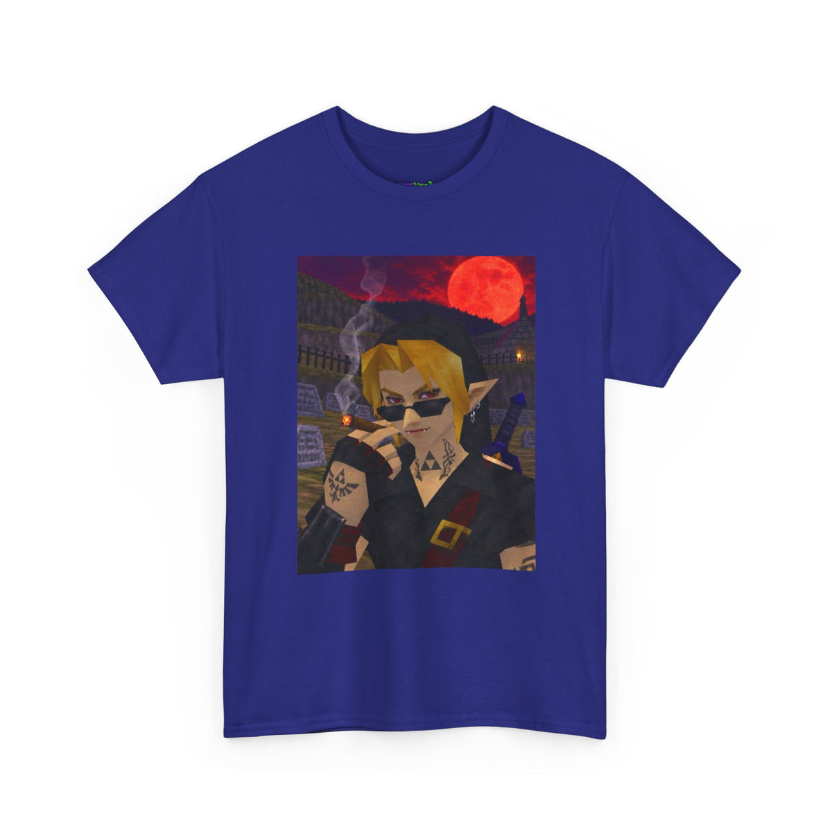 Mystic Green Canvas Graphic Tee