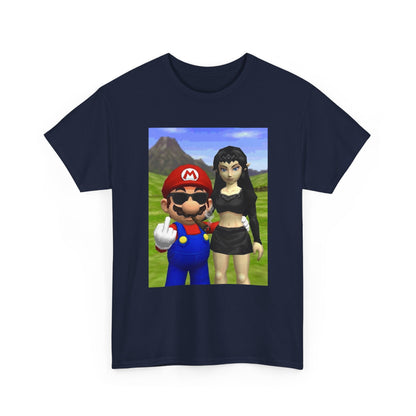 Edgy Mario & Malon Flipping Off Tee
