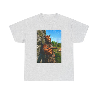 Khajiit Offering Smokin' Cigar Tee