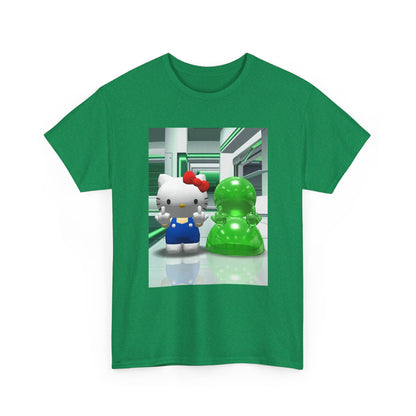 Kitty And Slime Flipping The Bird Tee