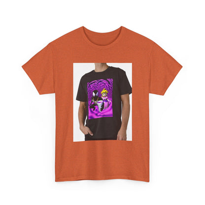 Symbiote And Princess On Purple Swirls