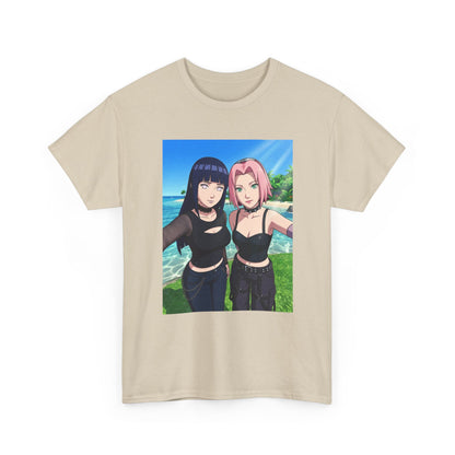 Goth Hinata and Sakura Beach Selfie