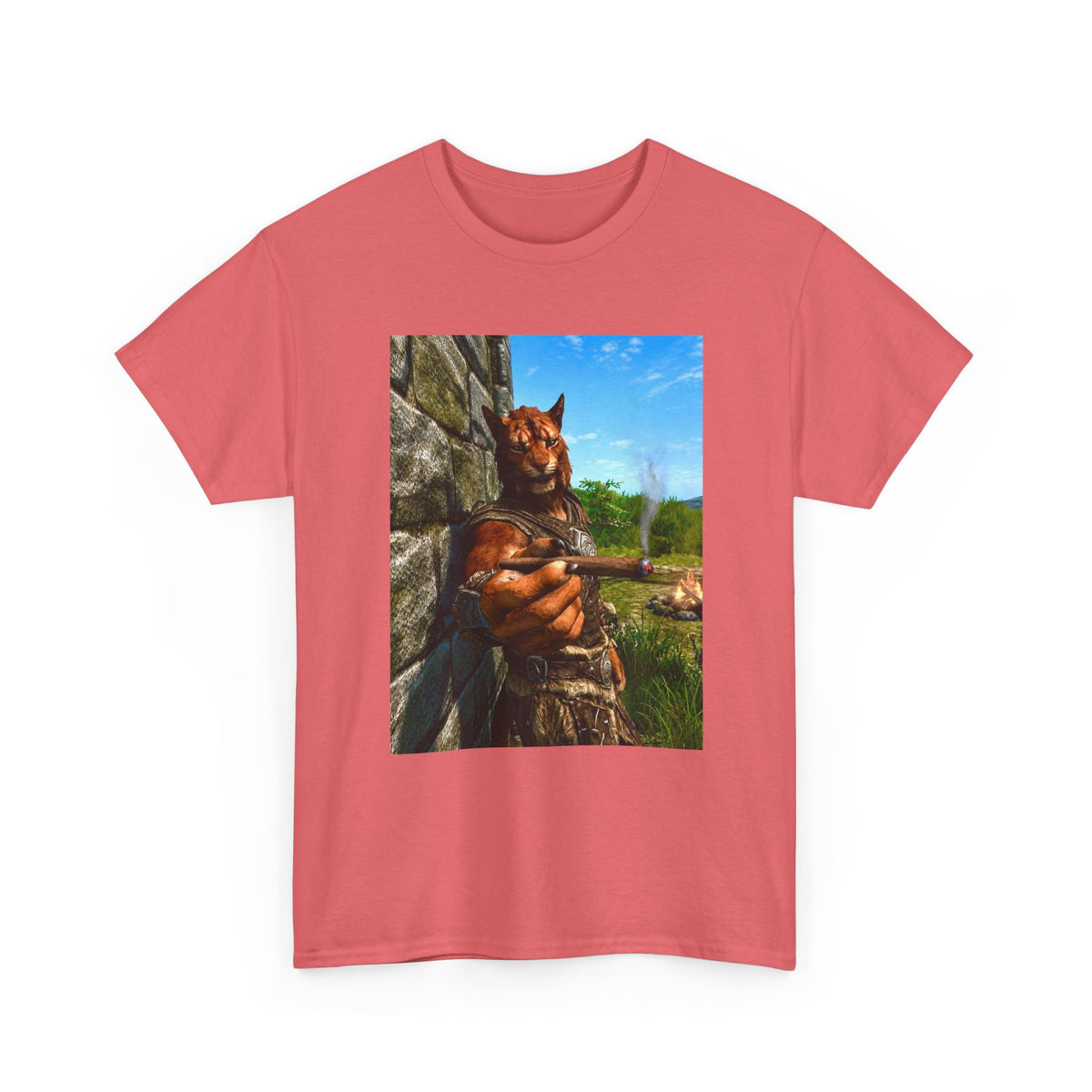 Khajiit Offering Smokin' Cigar Tee