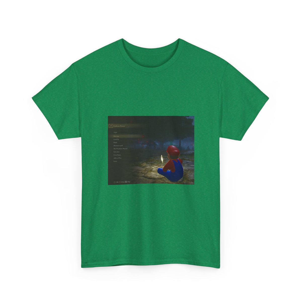 Mario Meditating In Laskyar Ruins Tee