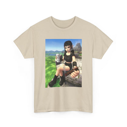 Edgy Elf Girl Smoking Blunt Tee