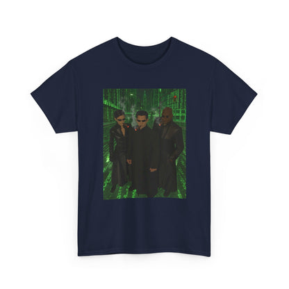 Neo, Trinity, Morpheus Smoking In The Matrix