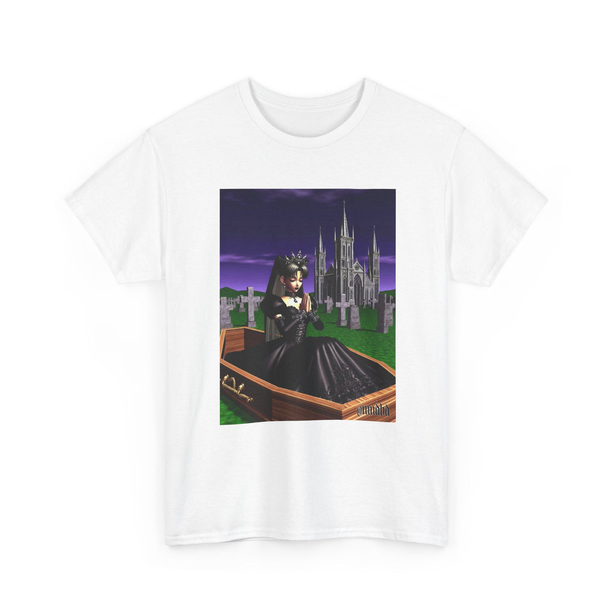 Gothic Girl Meditating In Coffin Tee