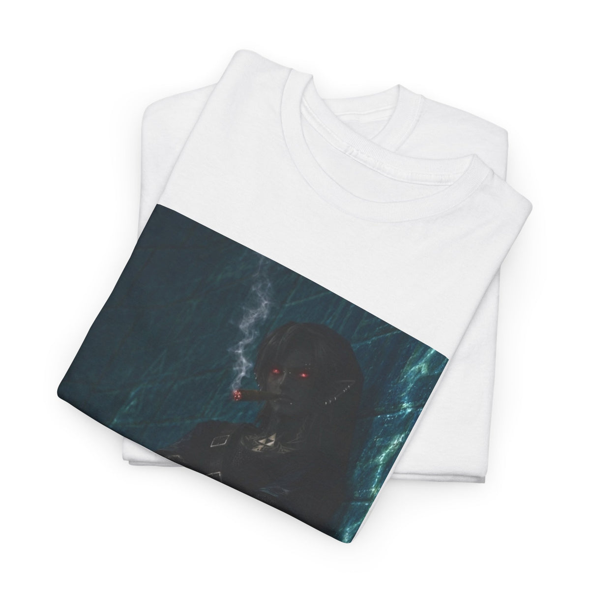 Dark Link Smoking A Lit Cigar Tee