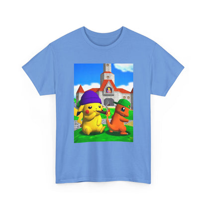 Pikachu And Charmander Chilling At Peach's Castle Tee