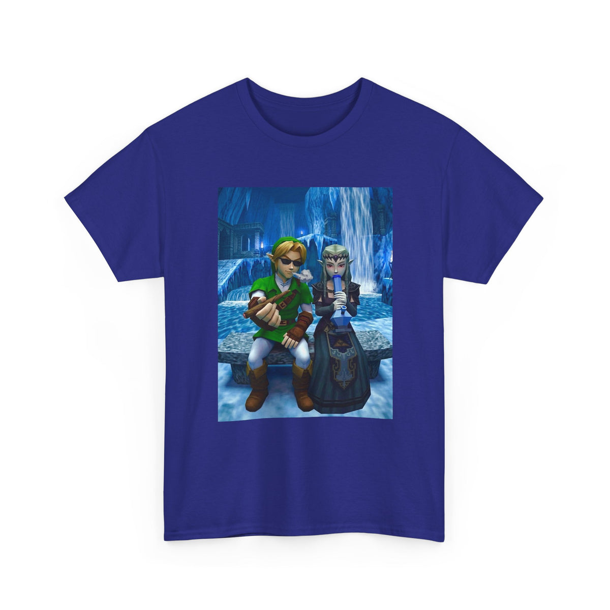 Stoner Link and Zelda Chillin' in Zora's Domain