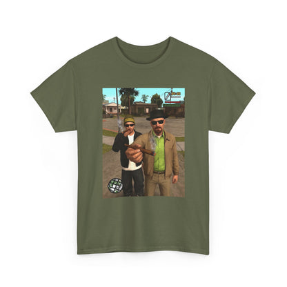 Heisenberg And Jesse Breaking Bad Grand Theft Auto Blunts Tee