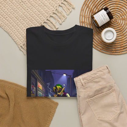 Streetwise Elf Smoking In Alley Tee