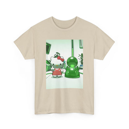 Hello Kitty And Blob Giving The Finger Tee
