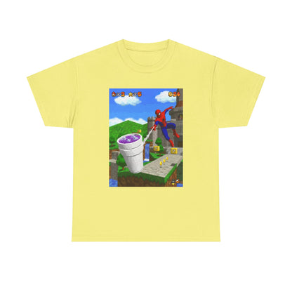 Spidey Swings With Lean In Mario World Tee