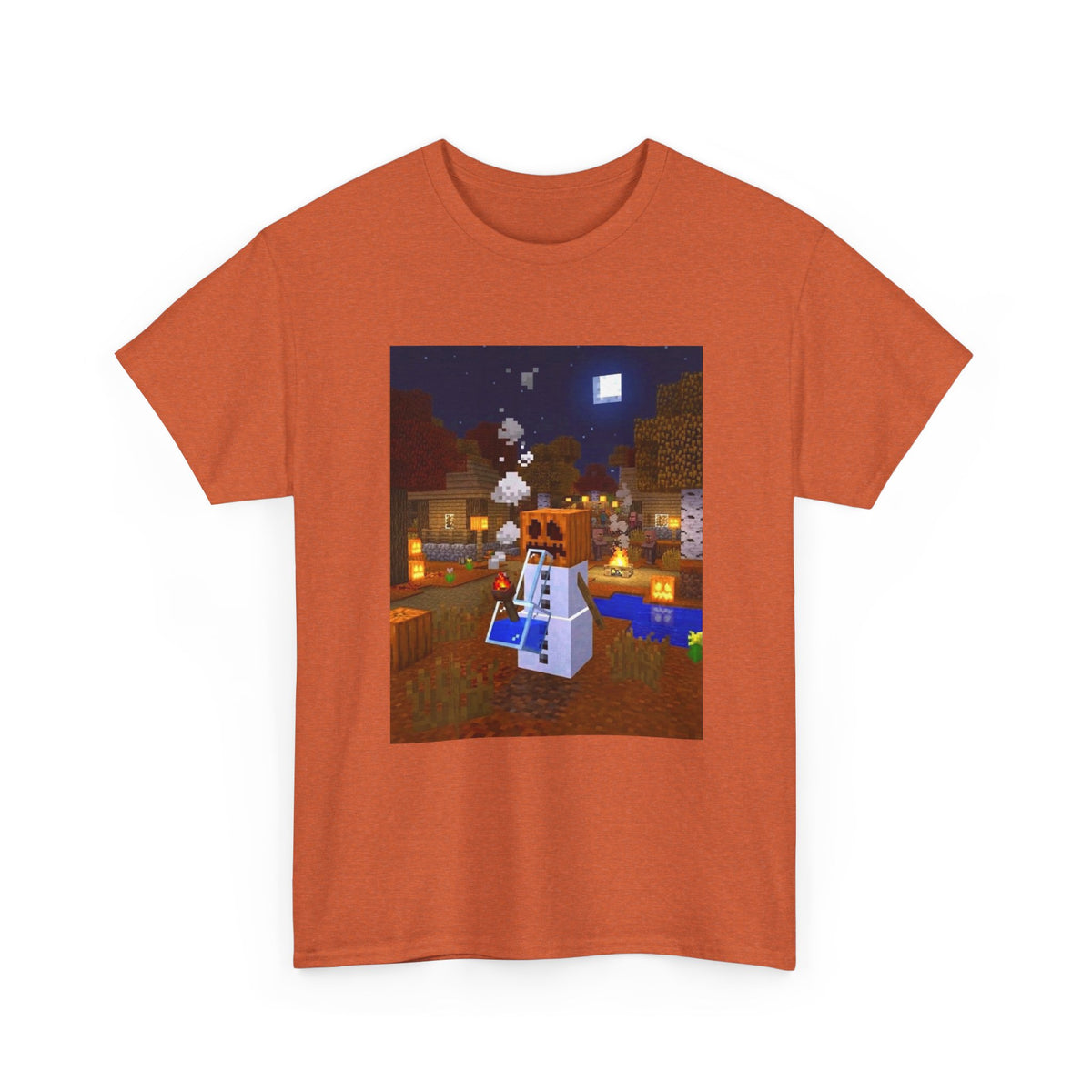 Pumpkin Snow Golem Hitting The Bong Tee