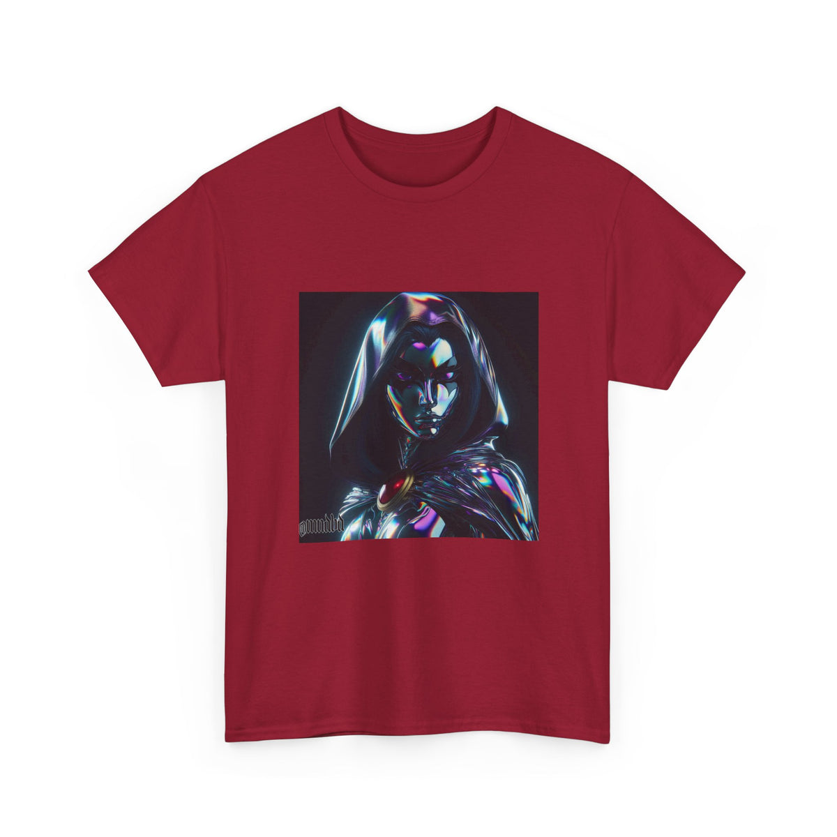 Holographic Raven Sorceress Shimmers Mysteriously