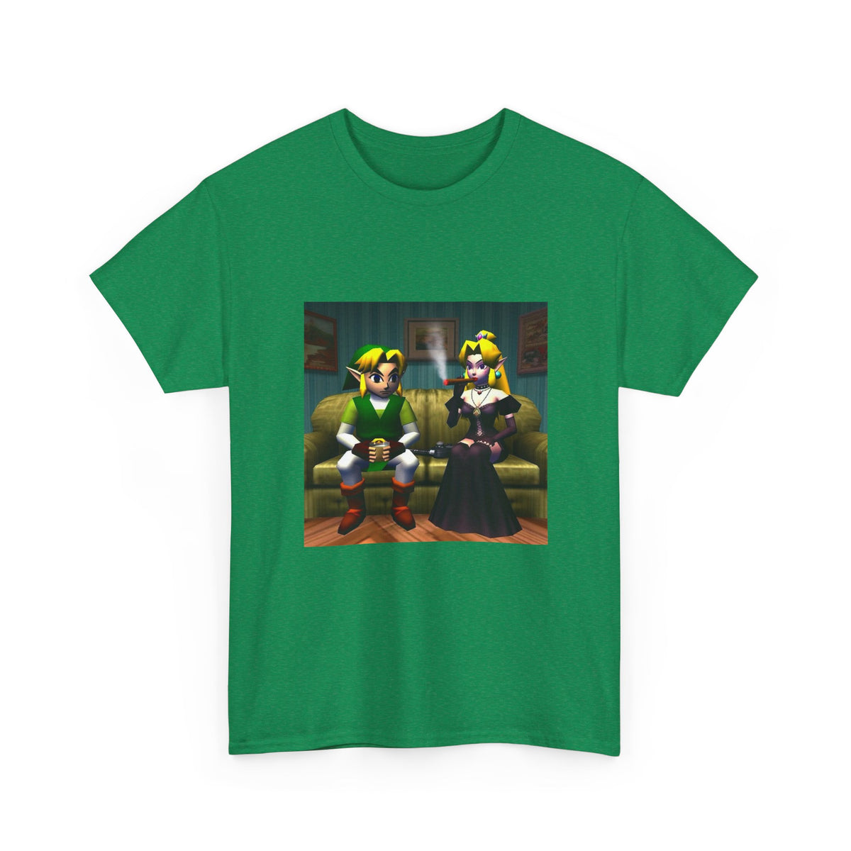 Link and Goth Peach Chillin' and Smoking Tee